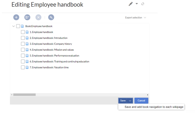 Add book pages and save chapter navigation