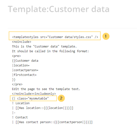 Add style tag to the template