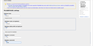 Database connection