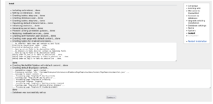 Installation status