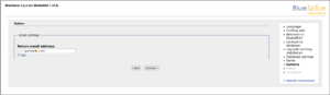 Email options