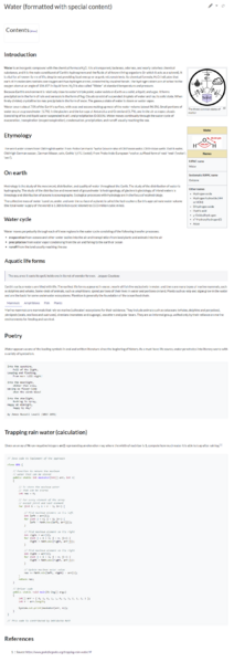 File:screenshot Water (formatted with special content).png