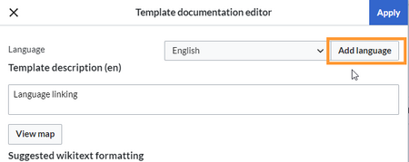 adding a template description