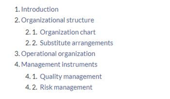 Embedded book TOC