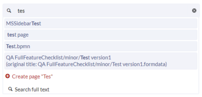 Screenshot of a customized search field