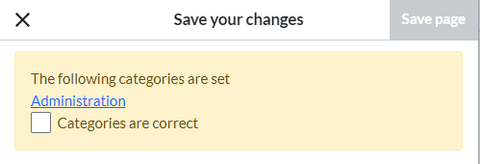 Required category check